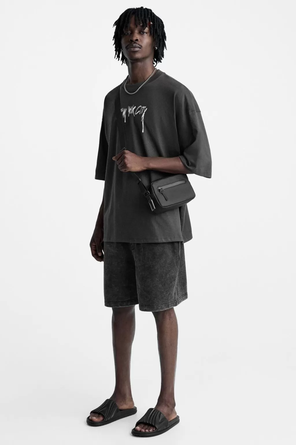 ZARA BANDOLERA ENGOMADA<Hombre Bolsos / Mochilas