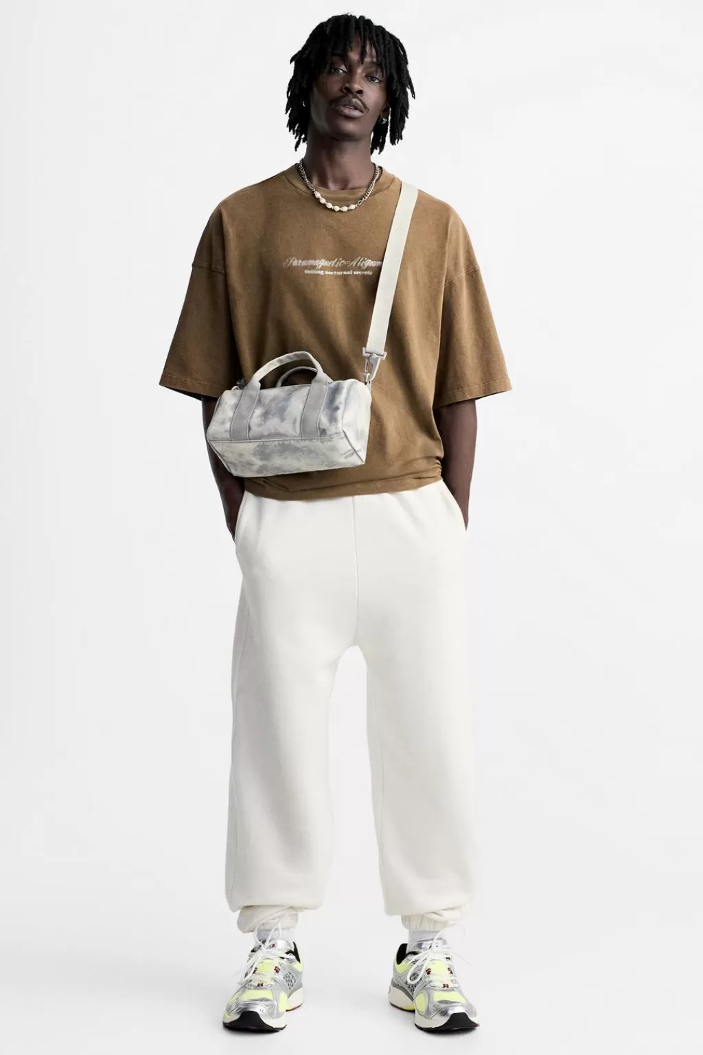 ZARA BANDOLERA LISA<Hombre Bolsos / Mochilas