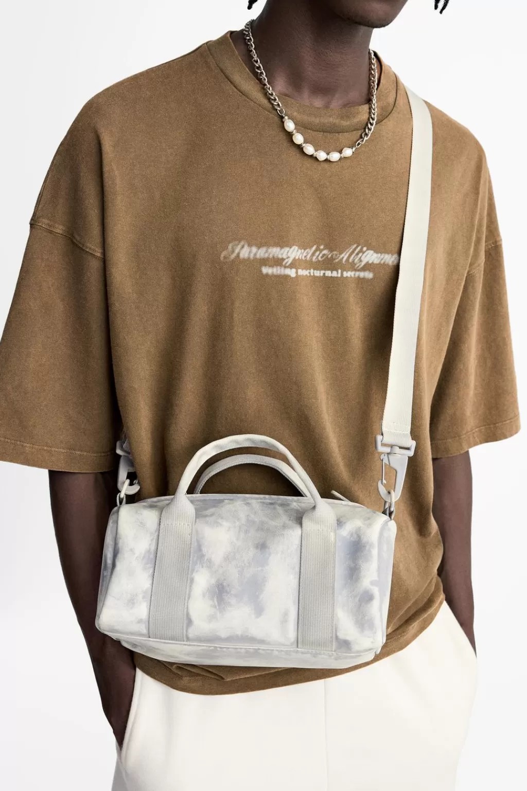 ZARA BANDOLERA LISA<Hombre Bolsos / Mochilas