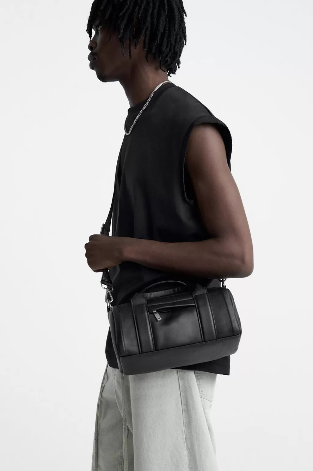 ZARA BANDOLERA LISA<Hombre Bolsos / Mochilas