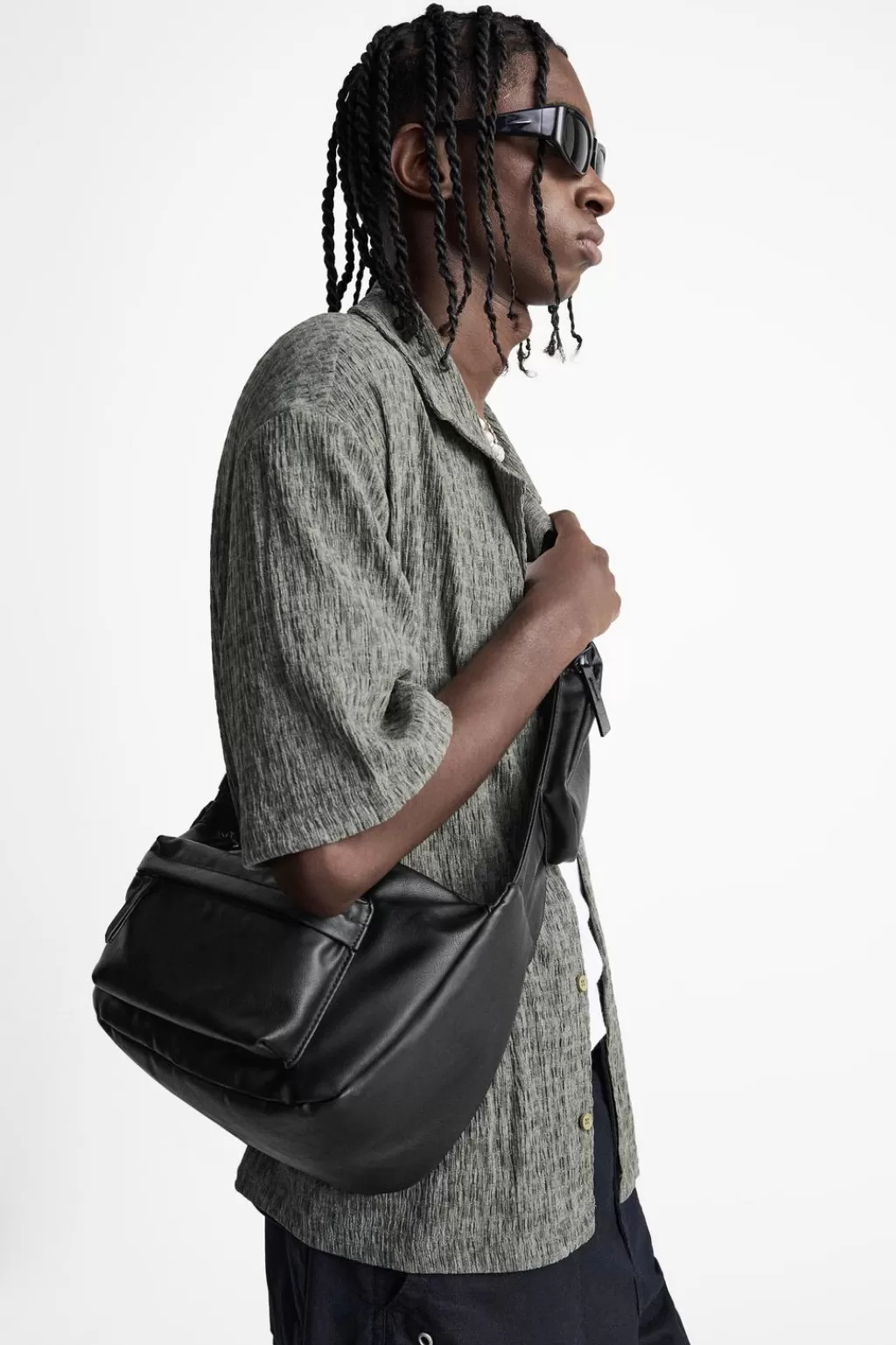 ZARA BANDOLERA MULTIBOLSILLOS<Hombre Bolsos / Mochilas