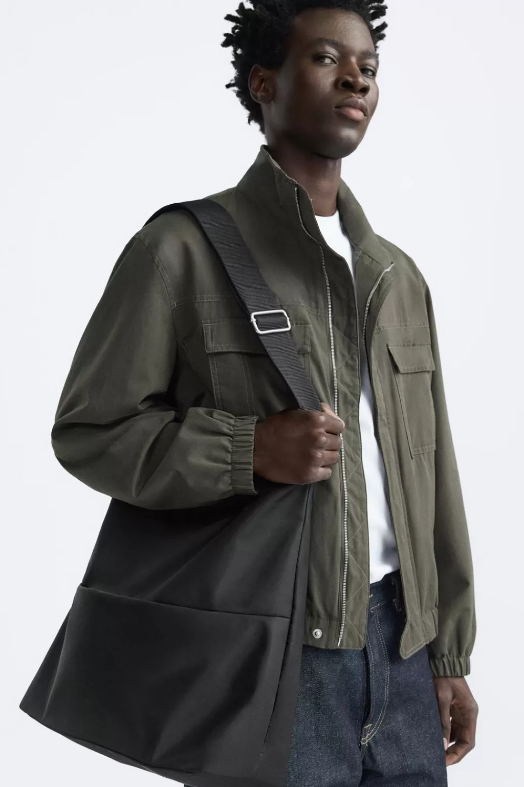 ZARA BANDOLERA NYLON<Hombre Bolsos / Mochilas