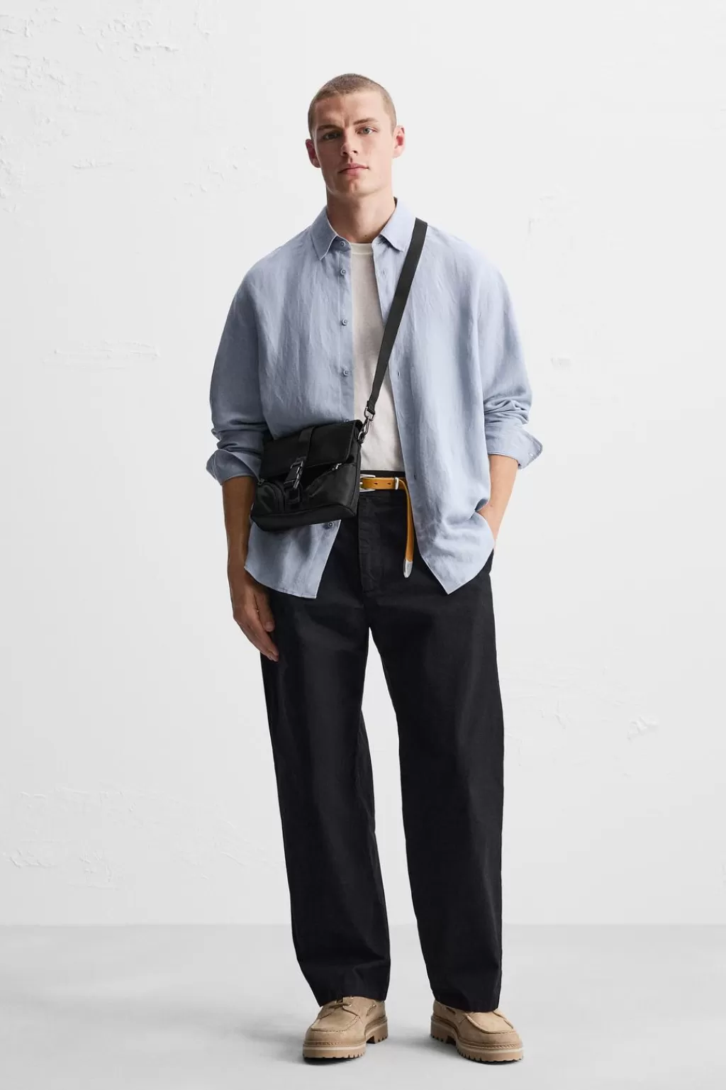 ZARA BANDOLERA SOLAPA MONEDERO<Hombre Bolsos / Mochilas