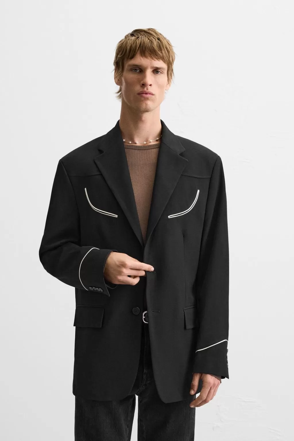 ZARA BLAZER VIVOS CONTARSTE<Hombre Blazers