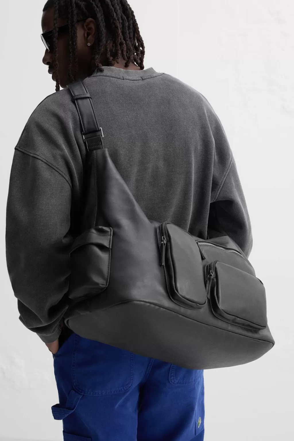 ZARA BOLSO HOMBRO MULTIBOLSILLOS<Hombre Bolsos / Mochilas