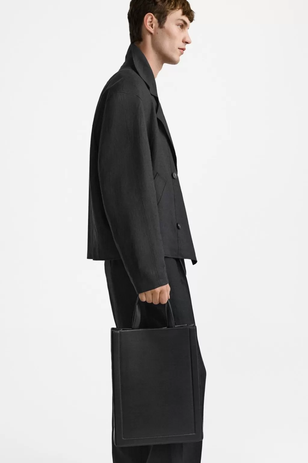 ZARA BOLSO SHOPPER ESTRUCTURADO<Hombre Bolsos / Mochilas