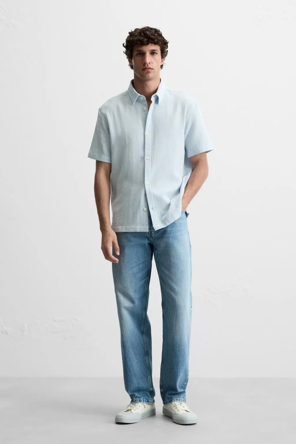 ZARA CAMISA RAYAS<Hombre Camisas