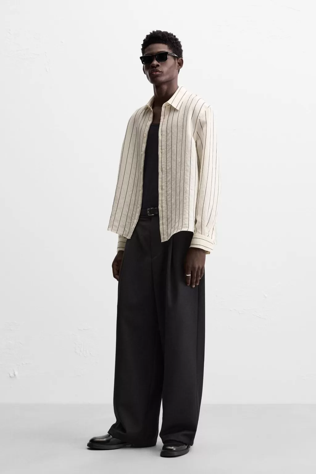 ZARA CAMISA RAYAS<Hombre Camisas