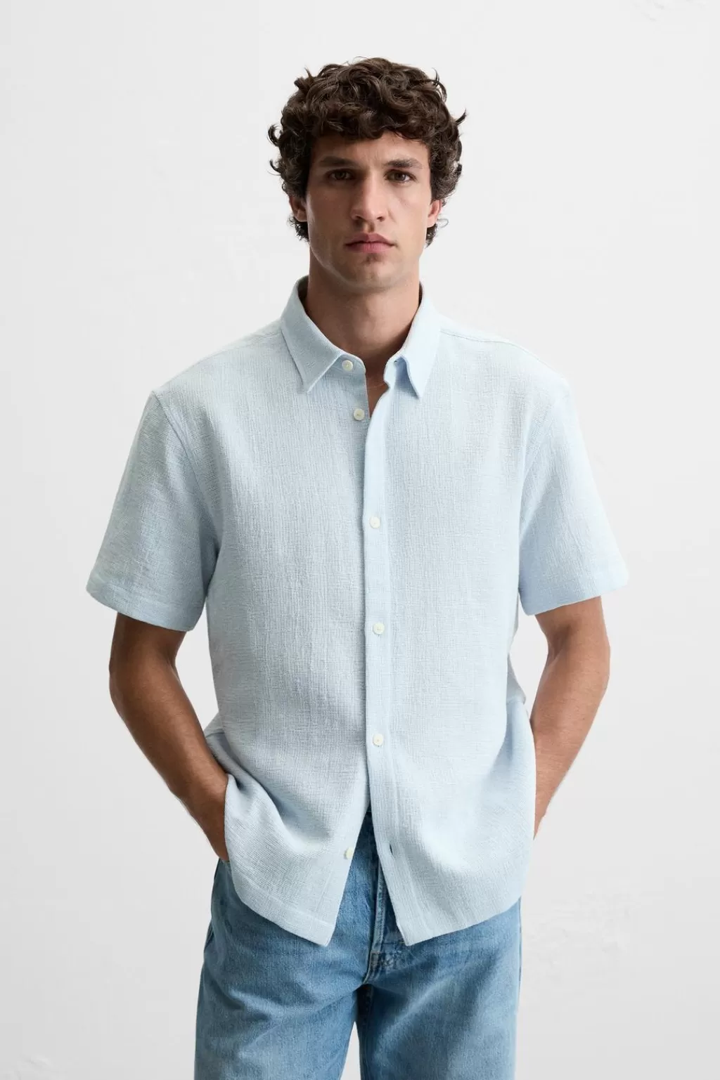 ZARA CAMISA RAYAS<Hombre Camisas