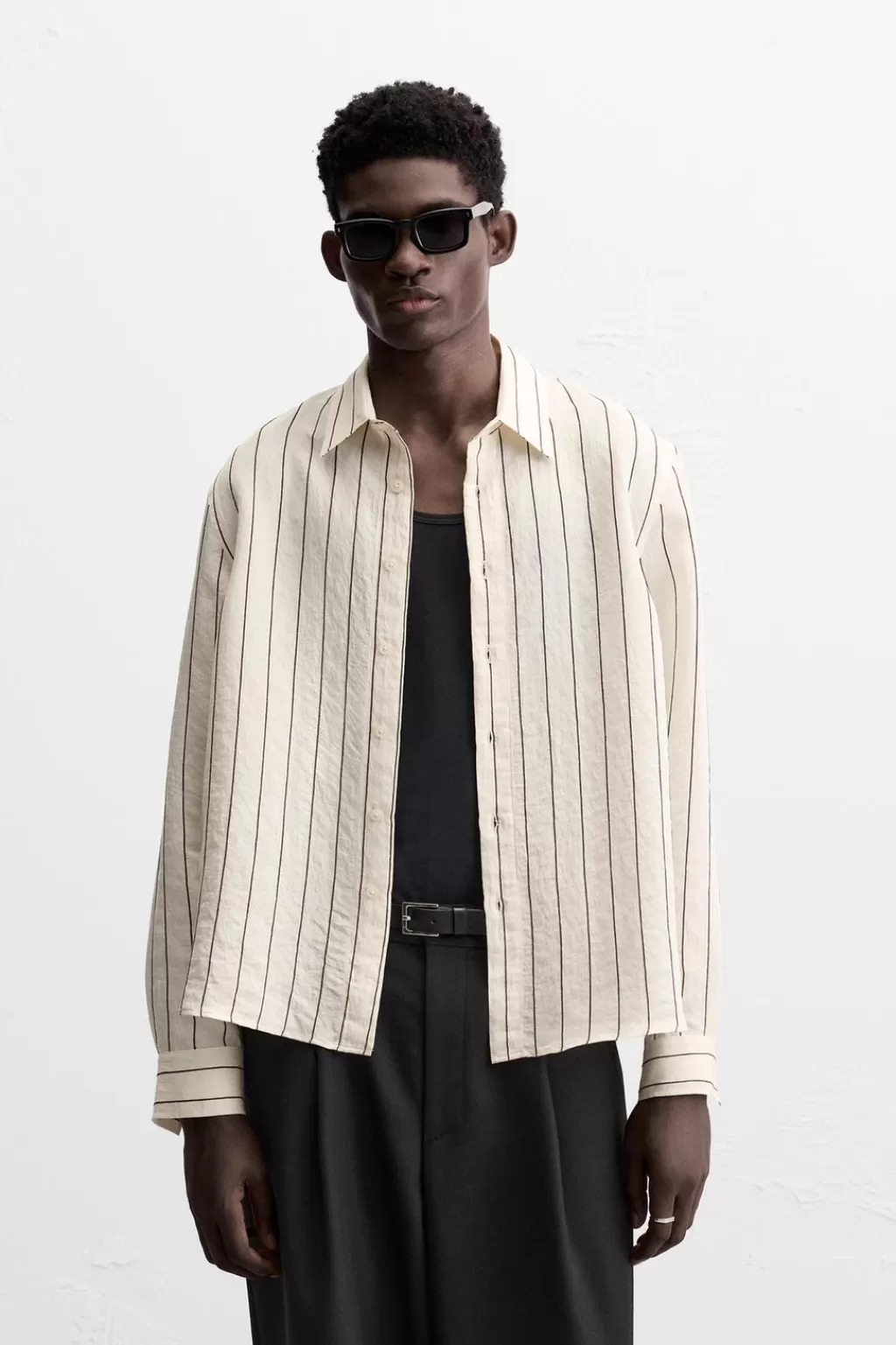 ZARA CAMISA RAYAS<Hombre Camisas