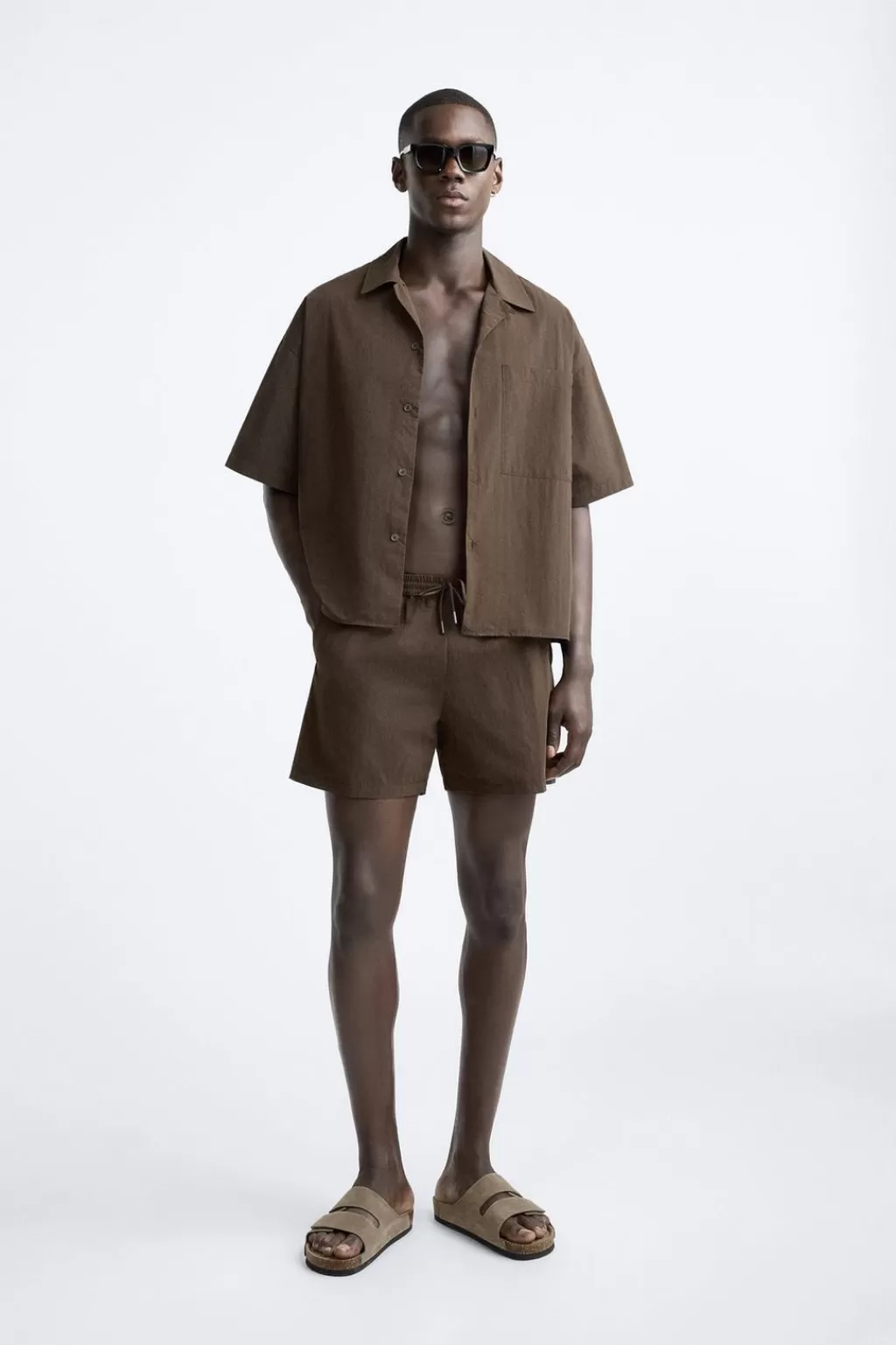 ZARA CAMISA TÉCNICA BOXY FIT<Hombre Camisas