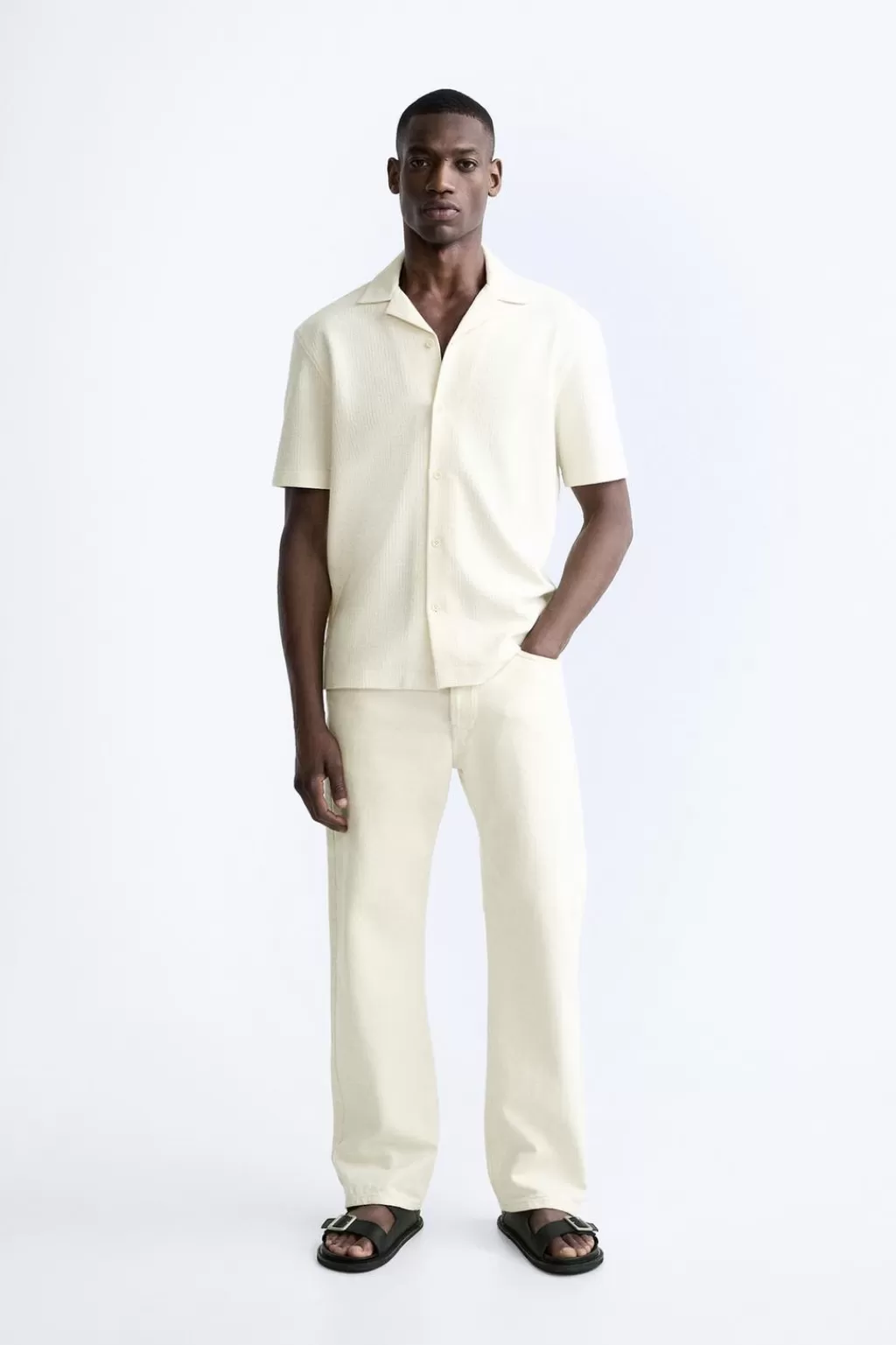 ZARA CAMISA TEXTURA<Hombre Camisas