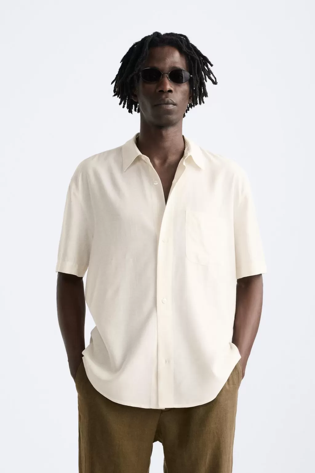 ZARA CAMISA VISCOSA - SEDA<Hombre Camisas