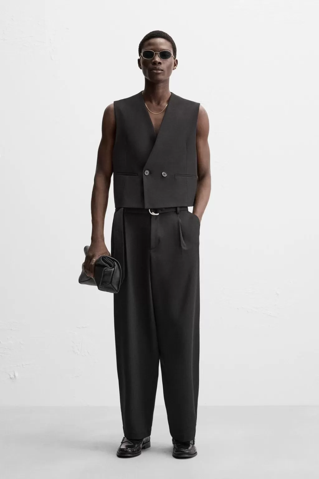 ZARA CHALECO VESTIR BOXY FIT<Hombre Blazers