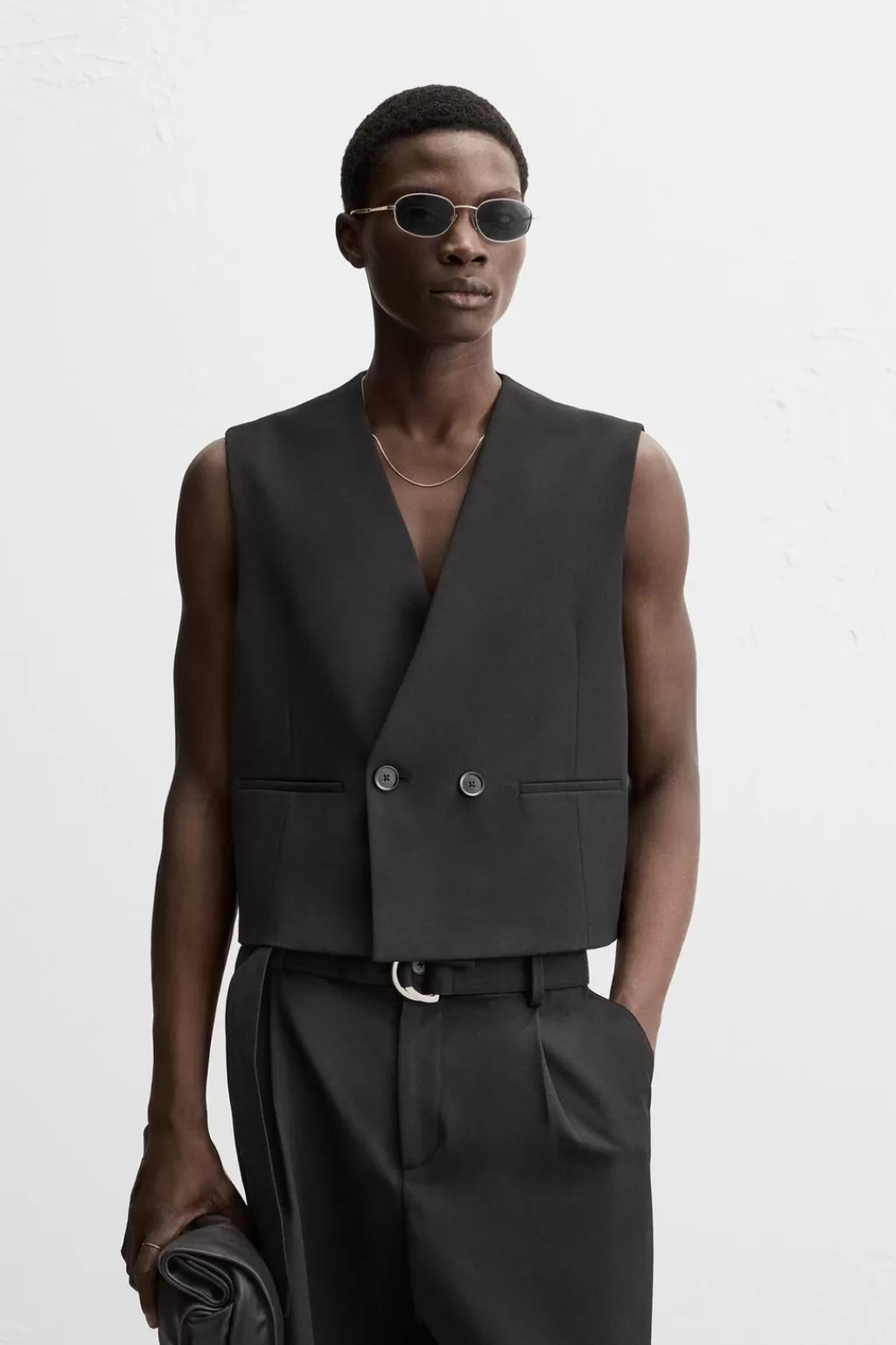 ZARA CHALECO VESTIR BOXY FIT<Hombre Blazers