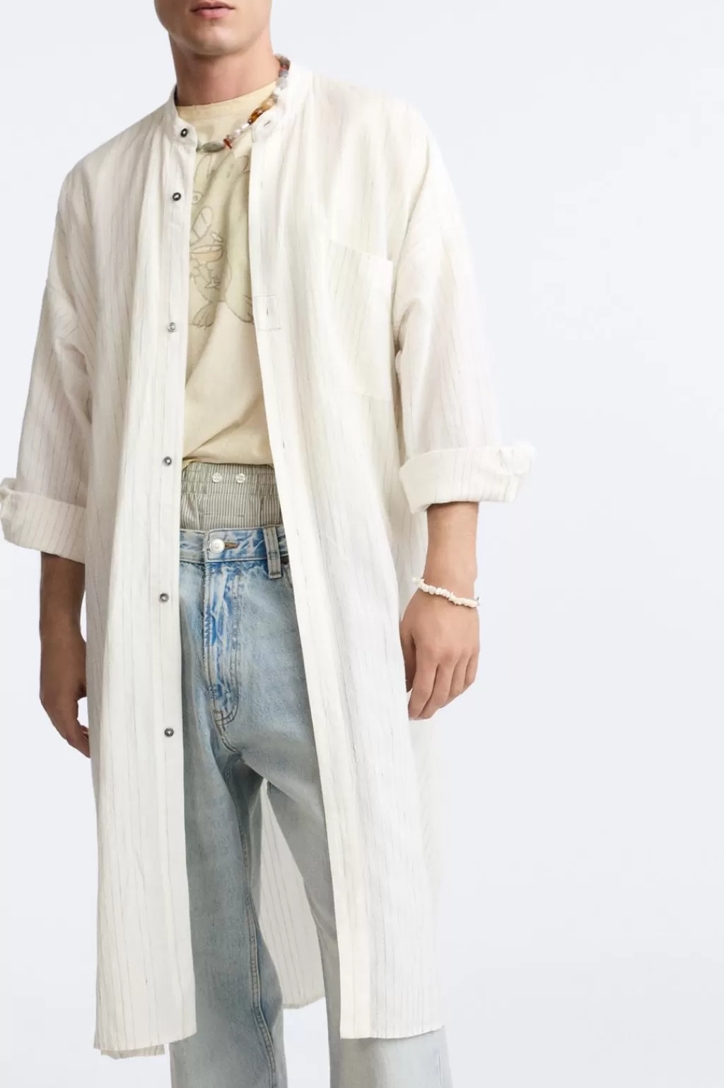 ZARA KAFTÁN RAYAS LIMITED EDITION<Hombre Camisas