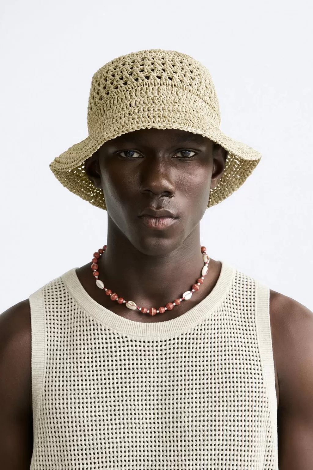 ZARA SOMBRERO CROCHET<Hombre Accesorios