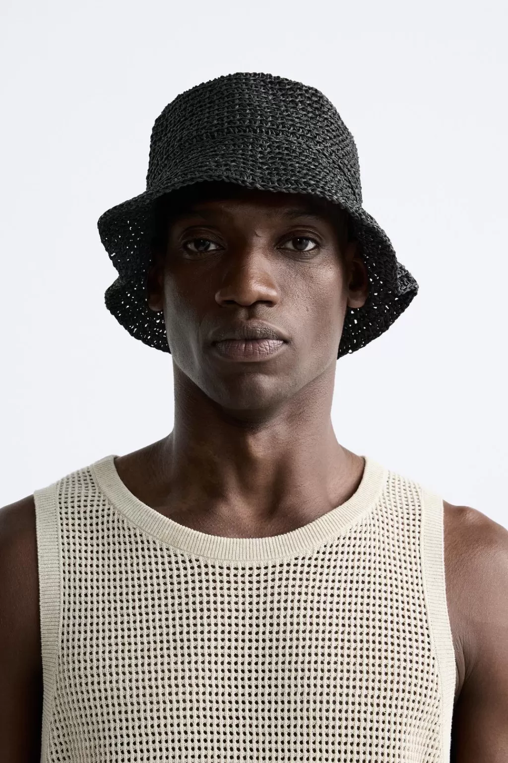 ZARA SOMBRERO CROCHET<Hombre Accesorios