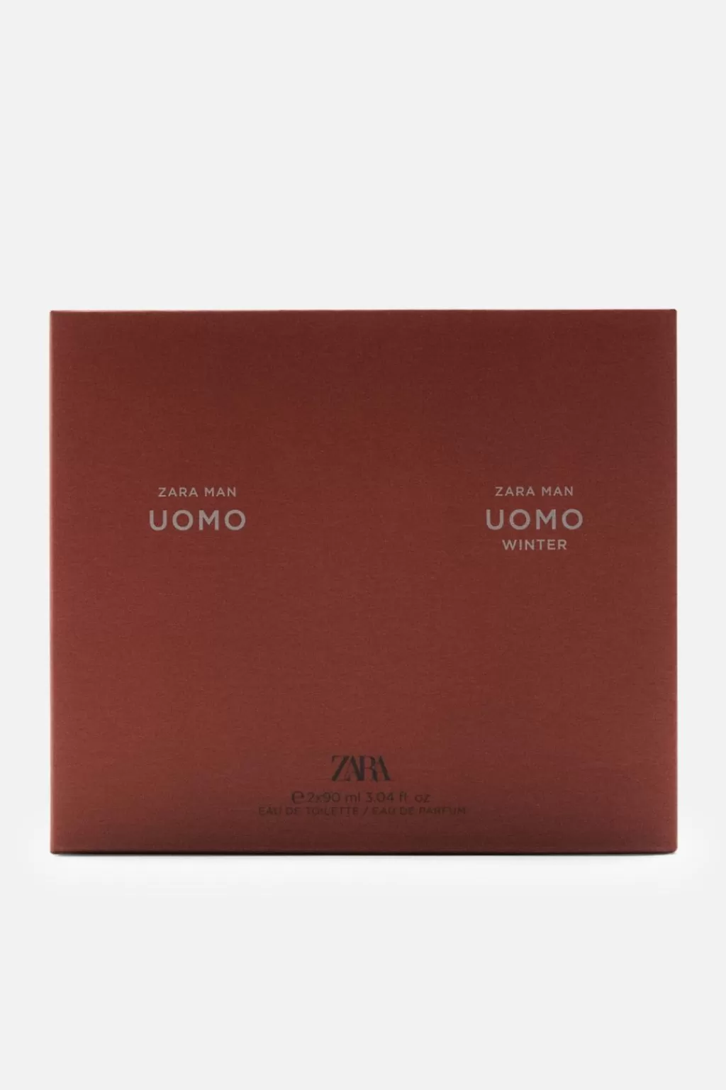 ZARA UOMO EDT + UOMO WINTER EDP 2 X 90 ML (3.04 FL OZ)<Hombre Perfumes