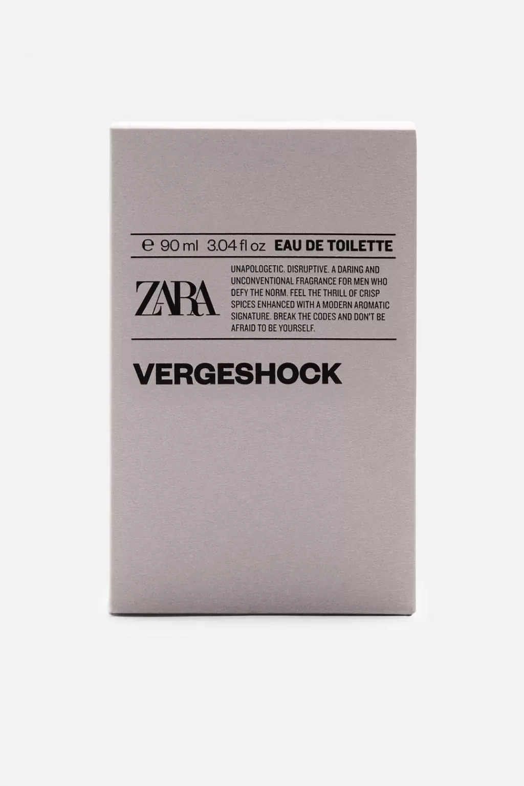 ZARA VERGESHOCK EDT 90 ML (3.38 FL OZ)<Hombre Perfumes