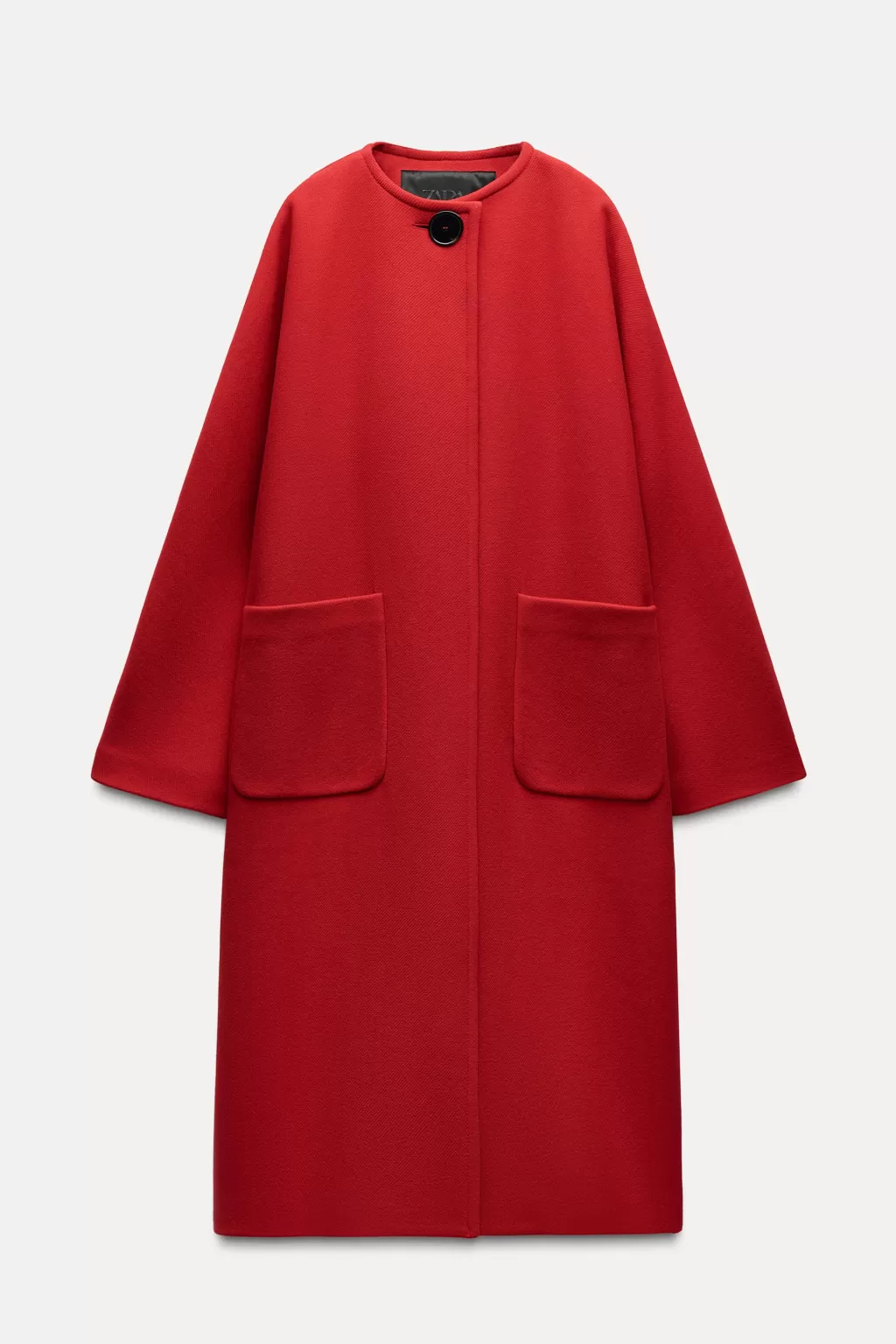 ZARA ABRIGO MEZCLA LANA MANTECO ZW COLLECTION<Mujer Abrigos / Anoraks