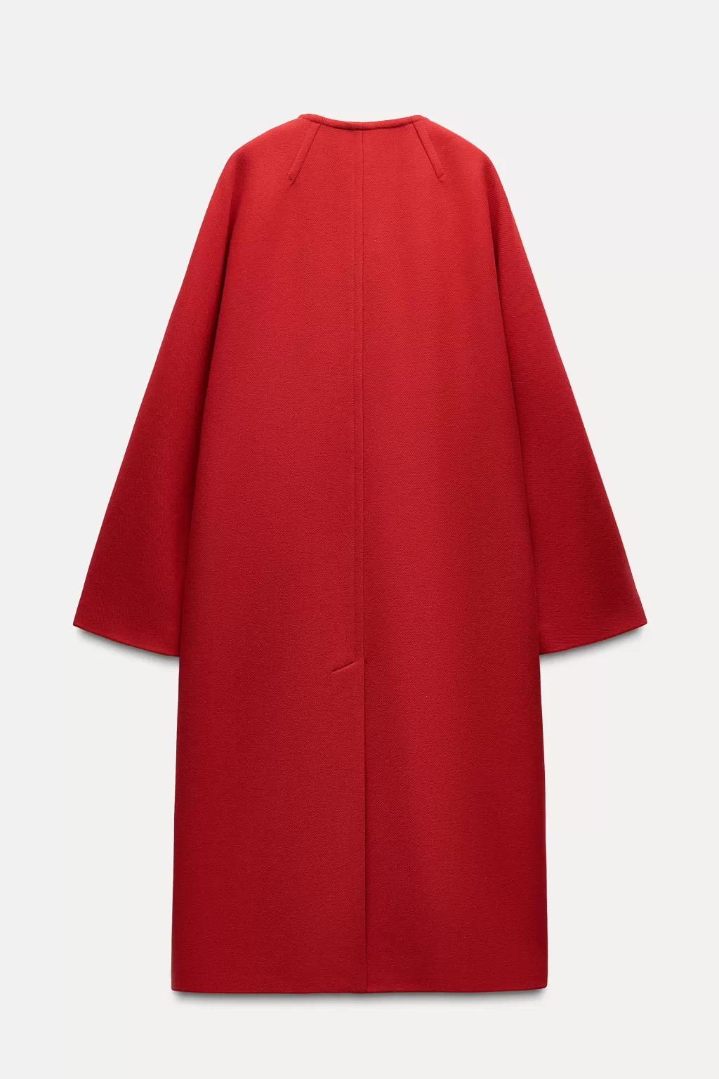 ZARA ABRIGO MEZCLA LANA MANTECO ZW COLLECTION<Mujer Abrigos / Anoraks