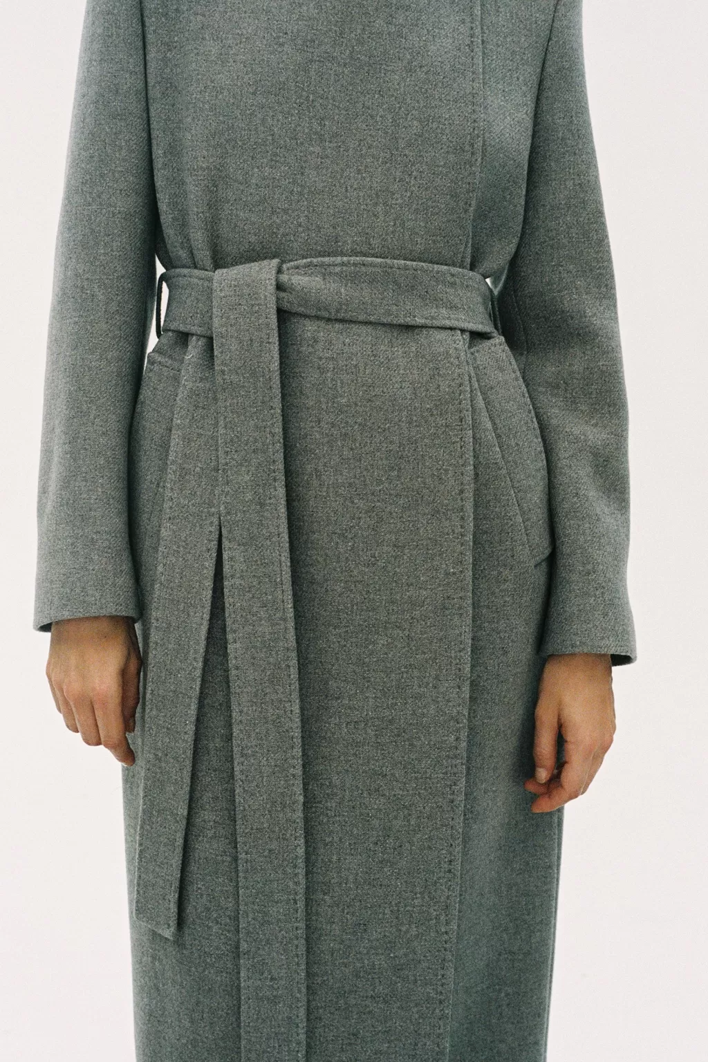 ZARA ABRIGO MEZCLA LANA ZW COLLECTION<Mujer Abrigos / Anoraks