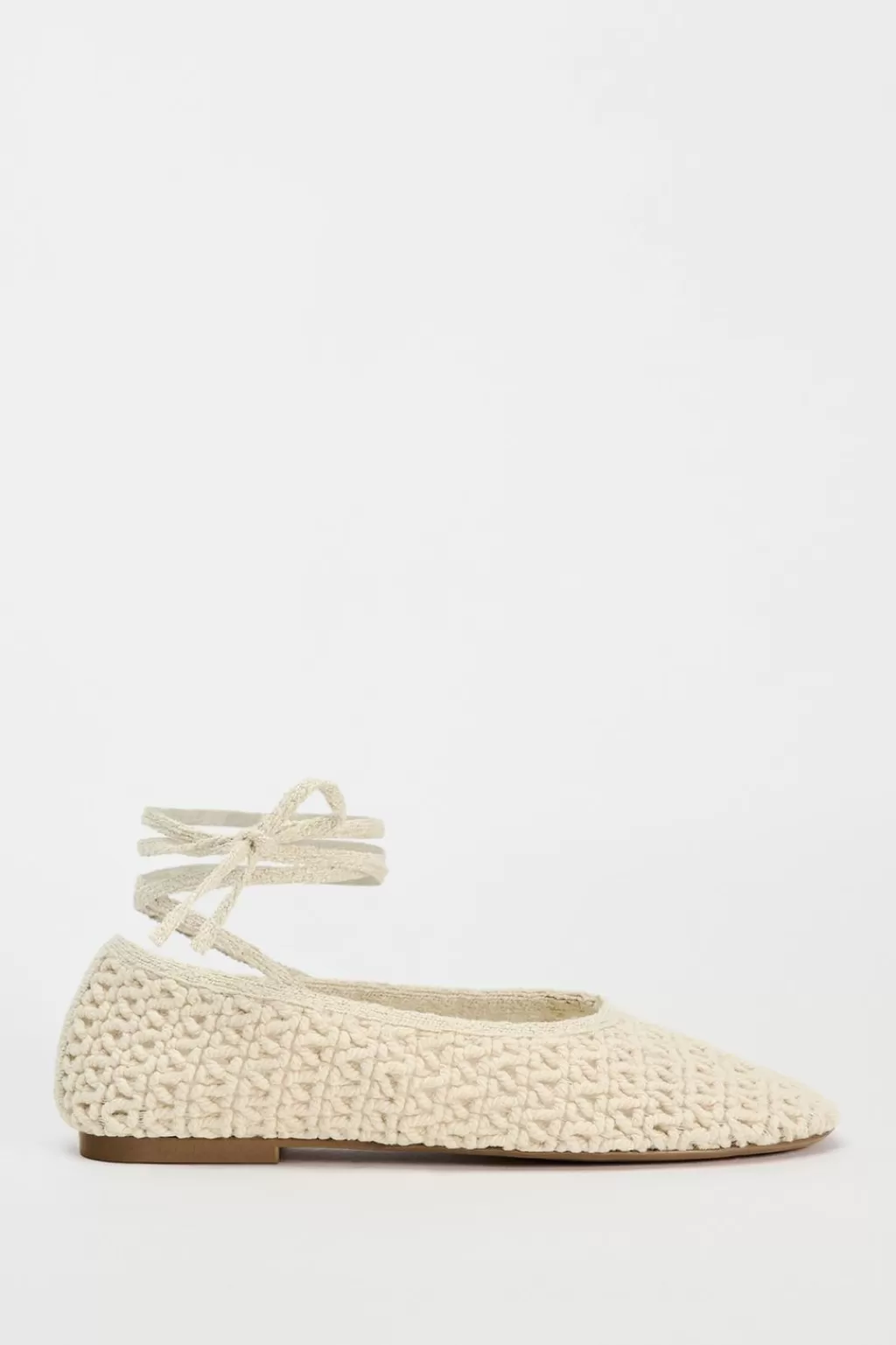 ZARA BAILARINA ATADA CROCHET<Mujer Zapatos