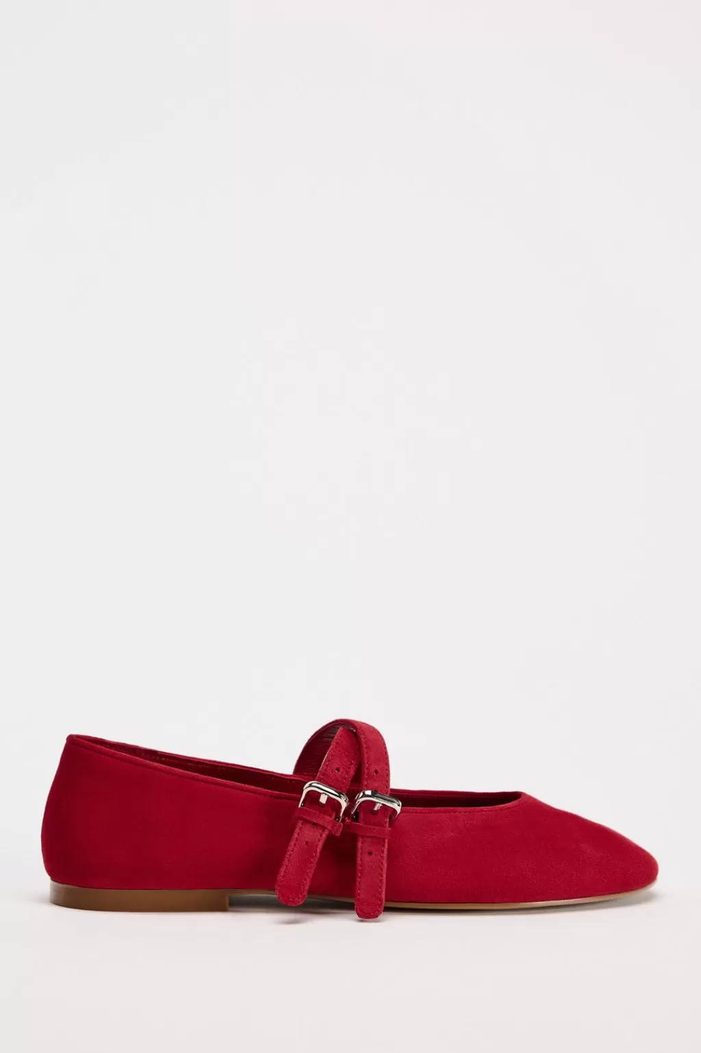 ZARA BAILARINA DOBLE TIRA PIEL<Mujer Zapatos