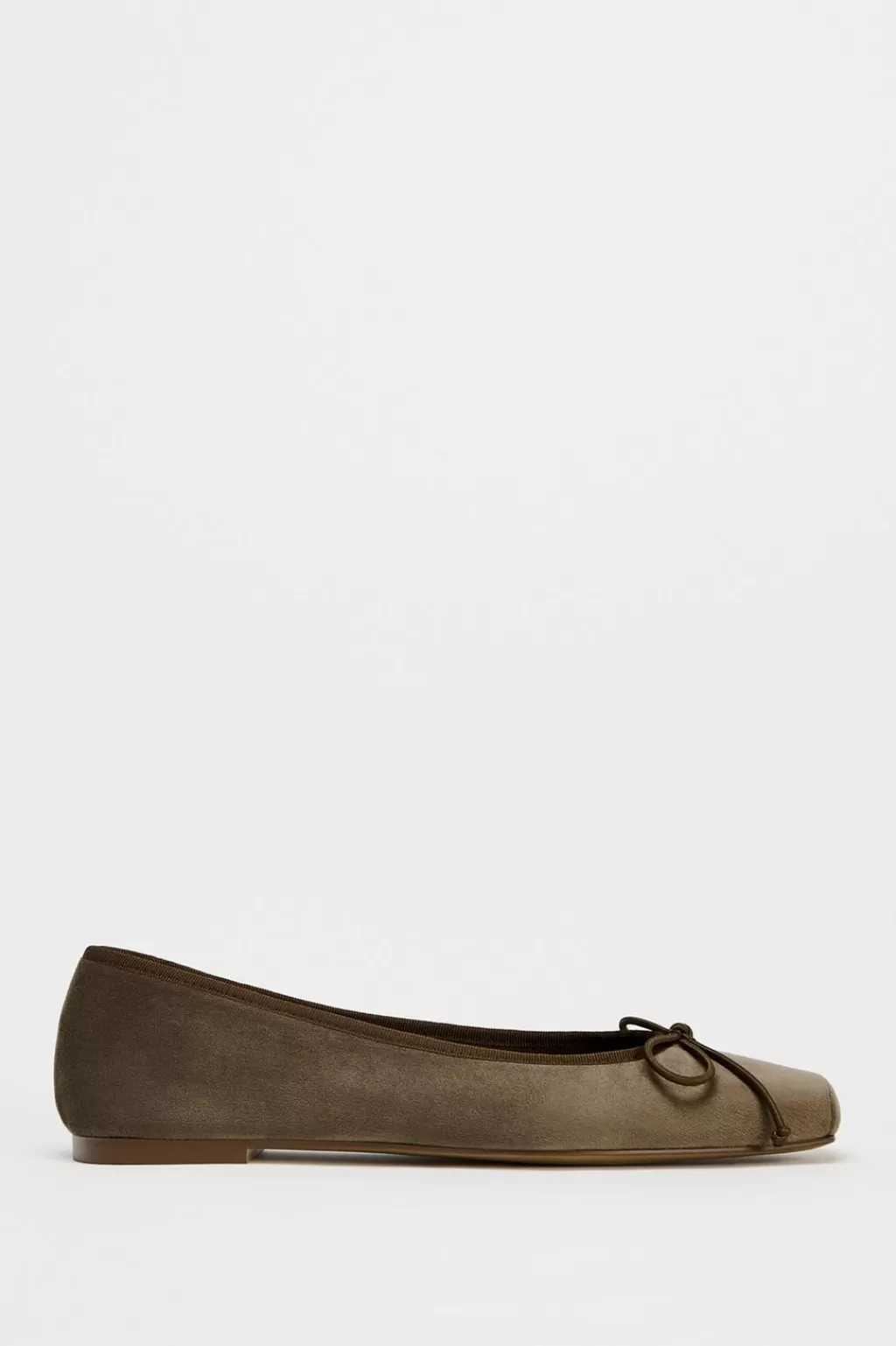 ZARA BAILARINA EFECTO TERCIOPELO<Mujer Zapatos