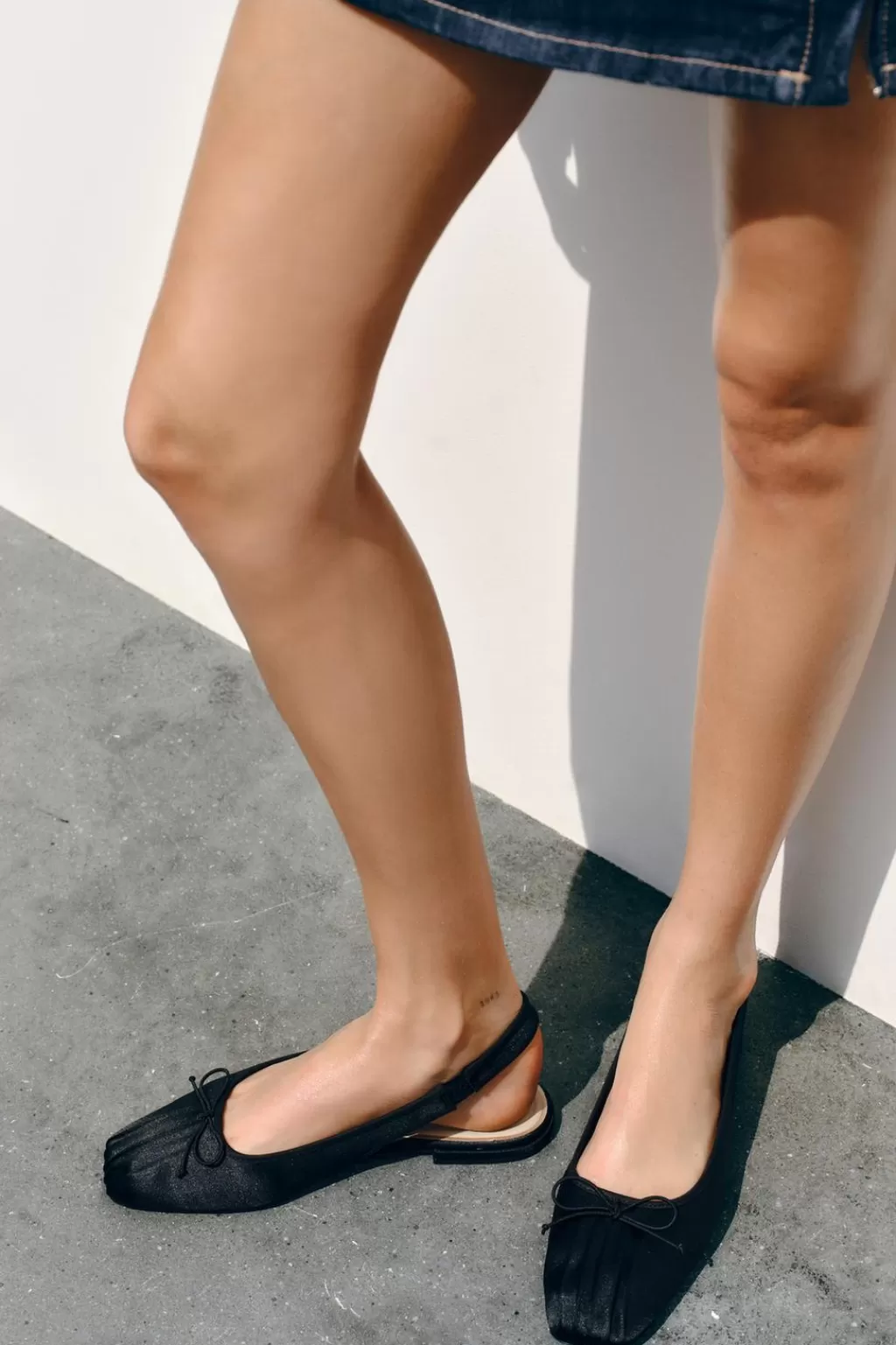 ZARA BAILARINA LAZO SATINADA<Mujer Zapatos