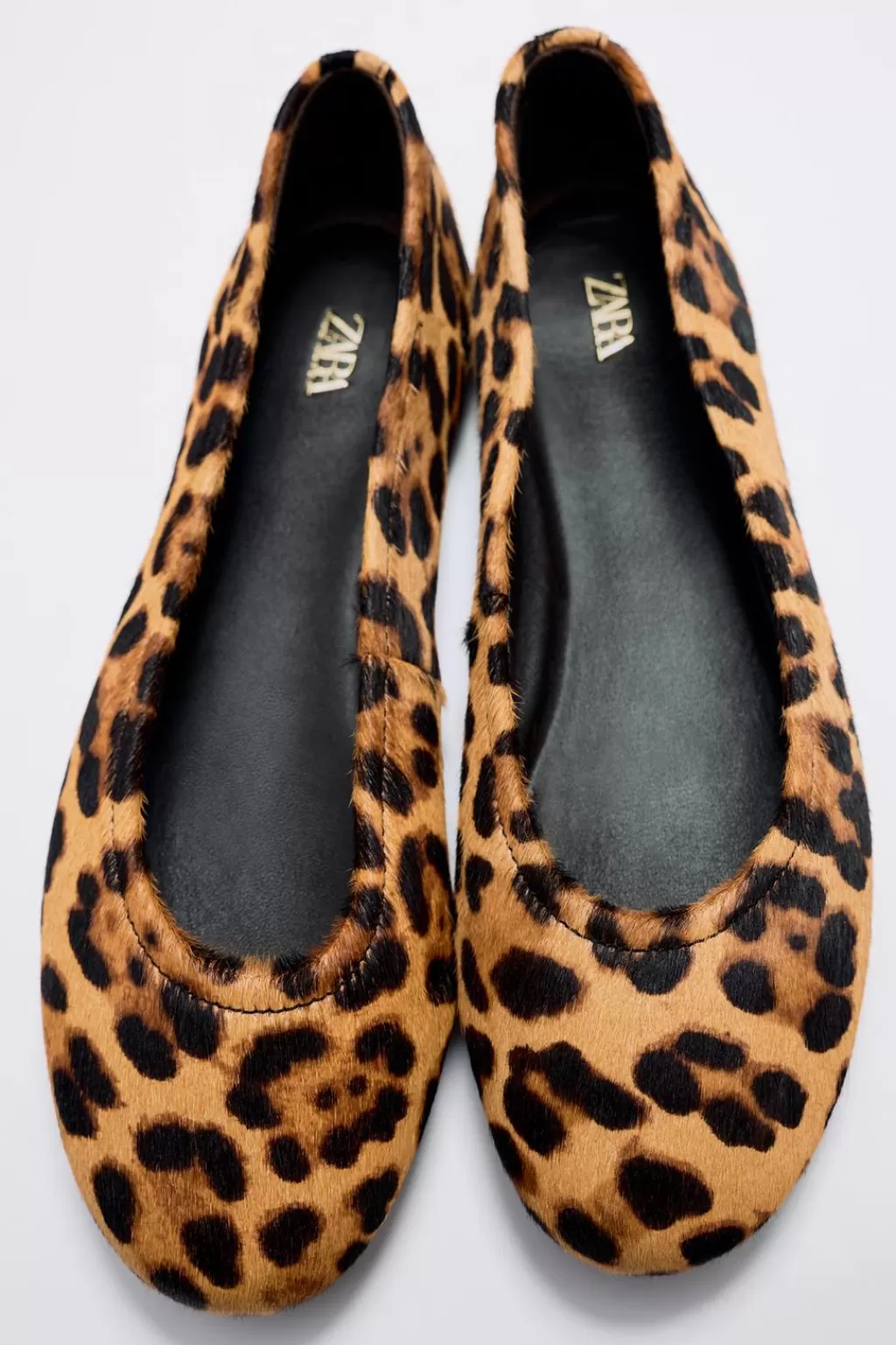 ZARA BAILARINA PIEL ESTAMPADO ANIMAL<Mujer Zapatos