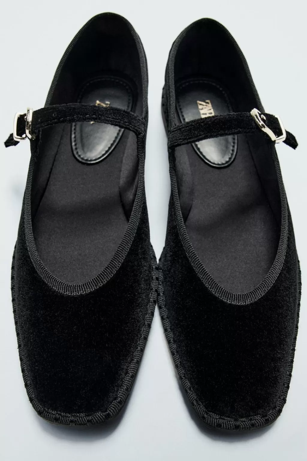 ZARA BAILARINA TERCIOPELO<Mujer Zapatos