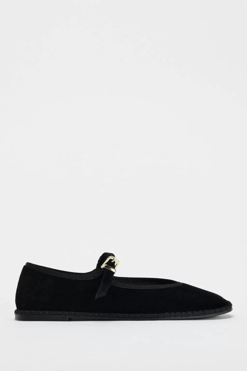 ZARA BAILARINA TERCIOPELO<Mujer Zapatos