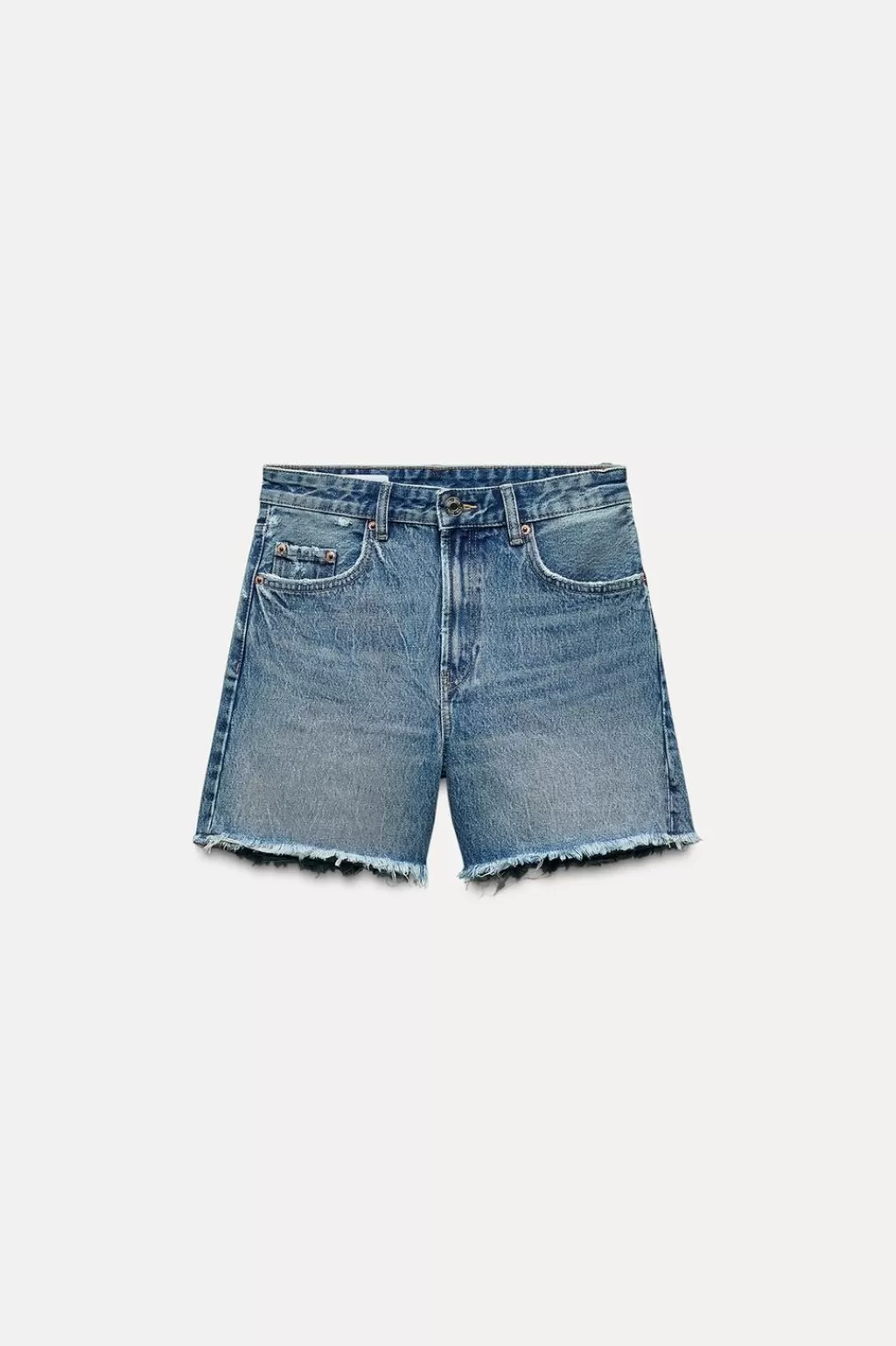 ZARA BERMUDA DENIM TRF BOYFRIEND TIRO MEDIO<Mujer Faldas / Shorts