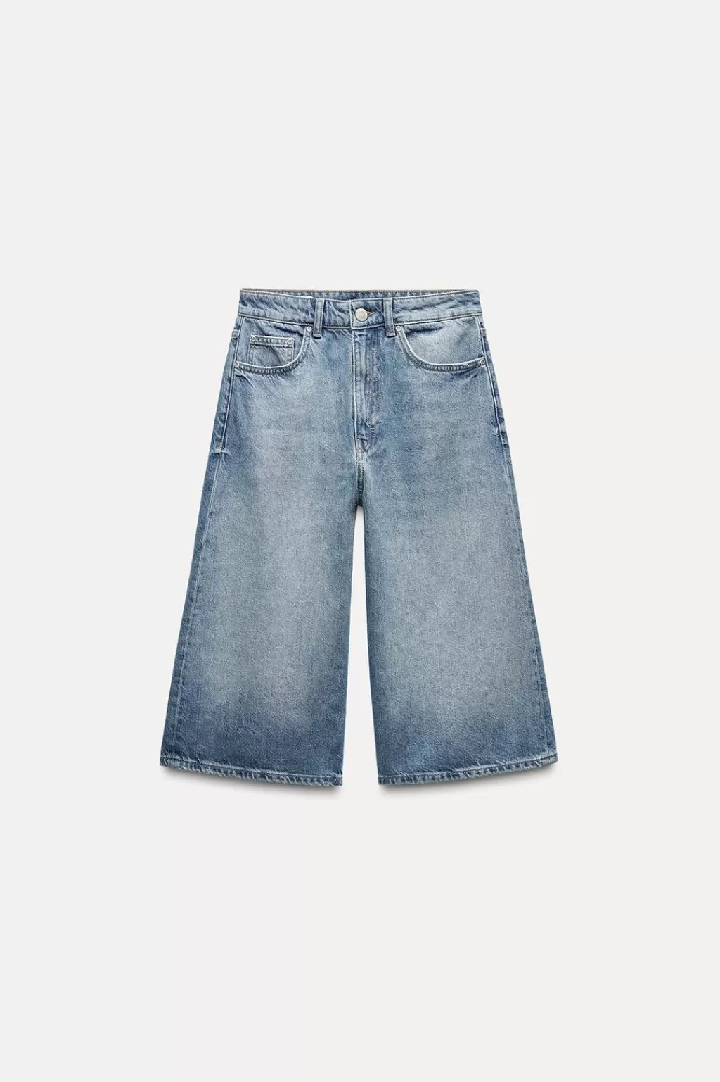 ZARA BERMUDA JORTS DENIM TRF BAGGY TIRO MEDIO<Mujer Faldas / Shorts