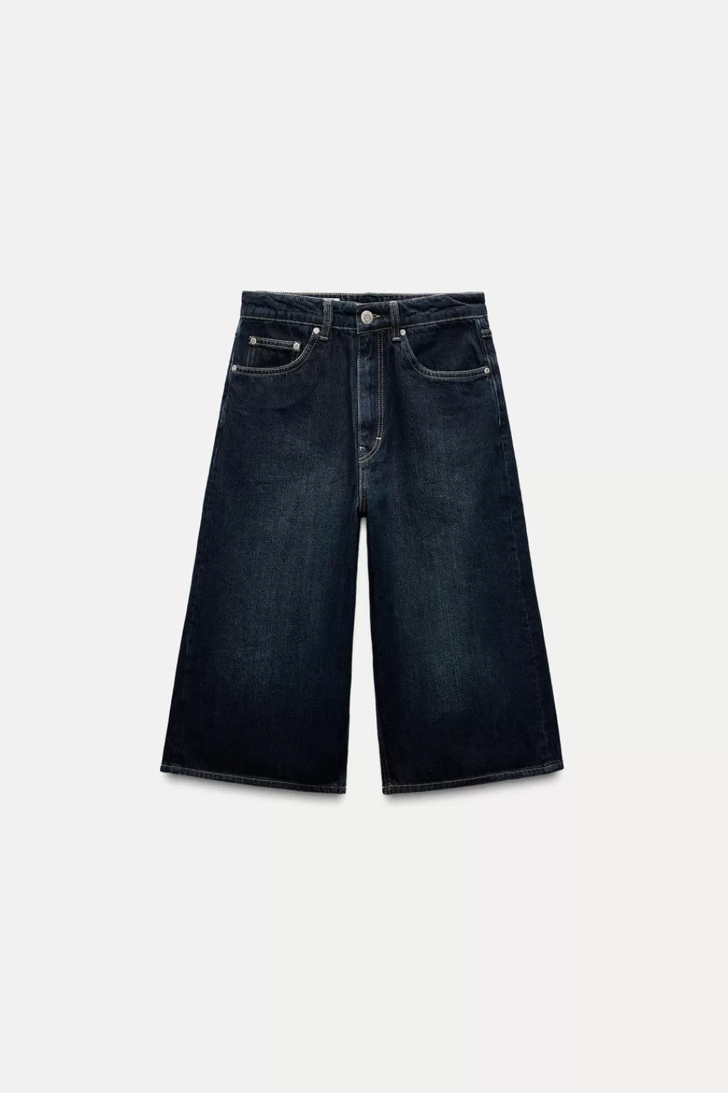 ZARA BERMUDA JORTS DENIM TRF BAGGY TIRO MEDIO<Mujer Faldas / Shorts