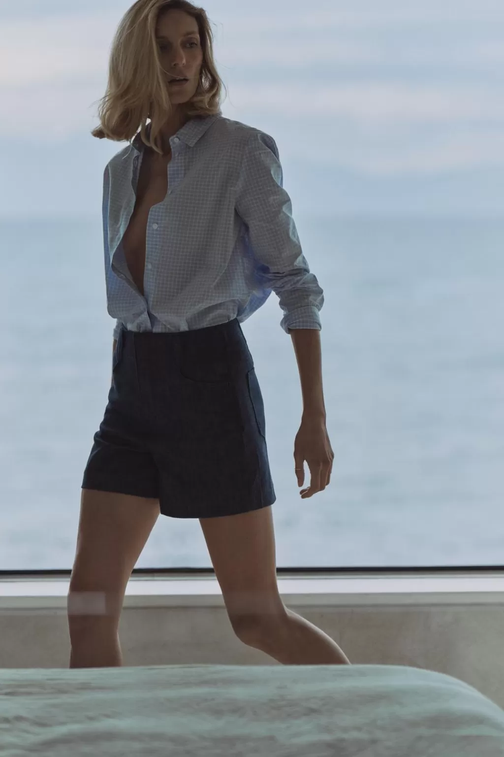 ZARA BERMUDA MINIMAL DENIM ZW COLLECTION<Mujer Faldas / Shorts