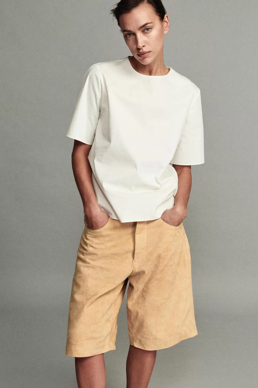 ZARA BERMUDA PIEL ZW COLLECTION<Mujer Faldas / Shorts