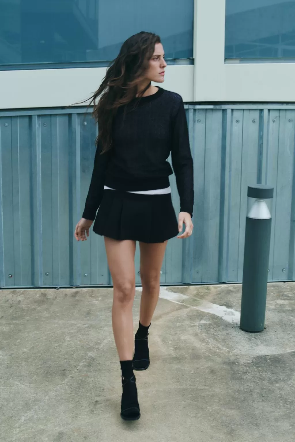 ZARA BERMUDA PLIEGUES<Mujer Faldas / Shorts
