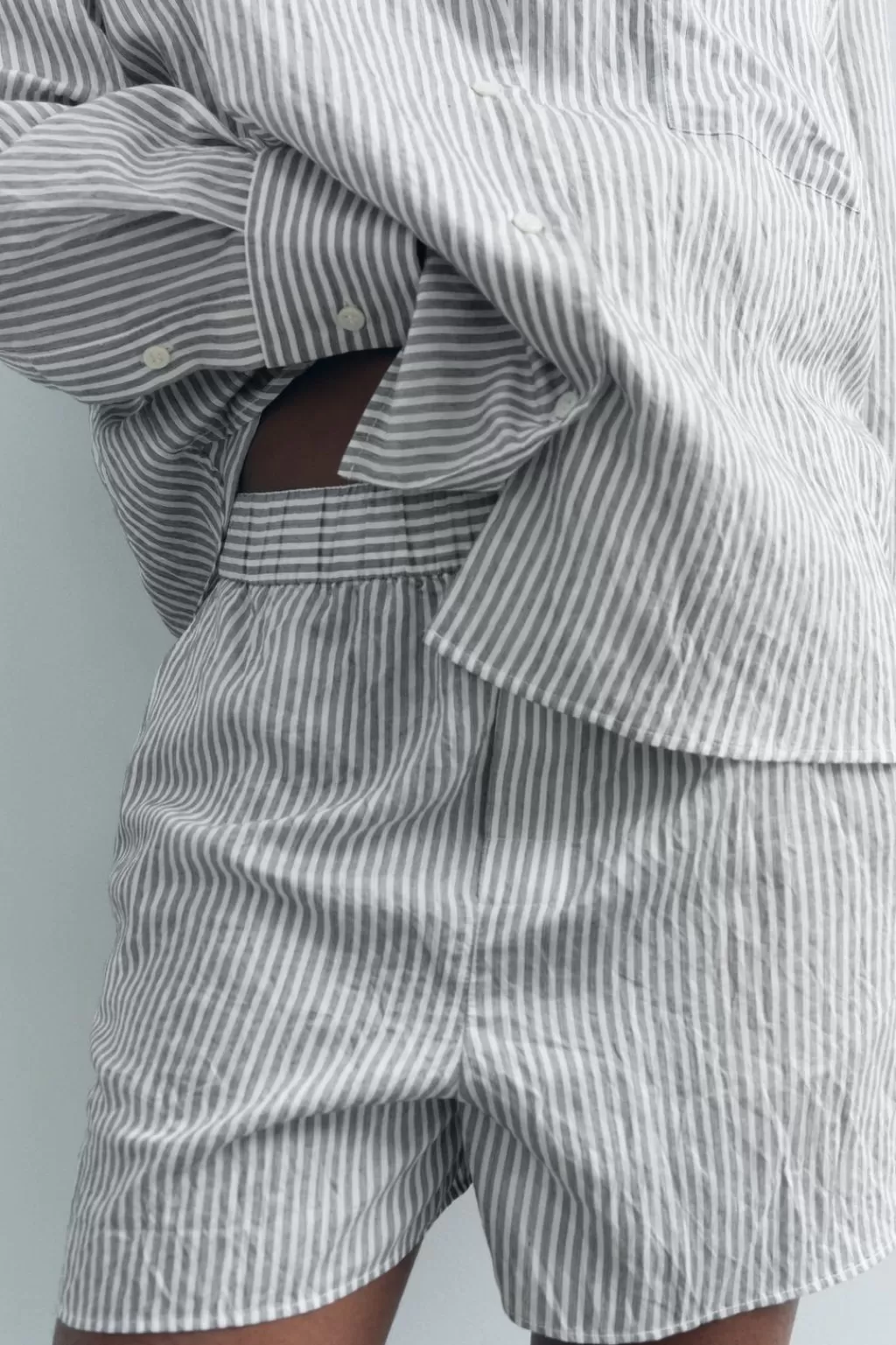 ZARA BERMUDA RAYAS ZW COLLECTION<Mujer Faldas / Shorts