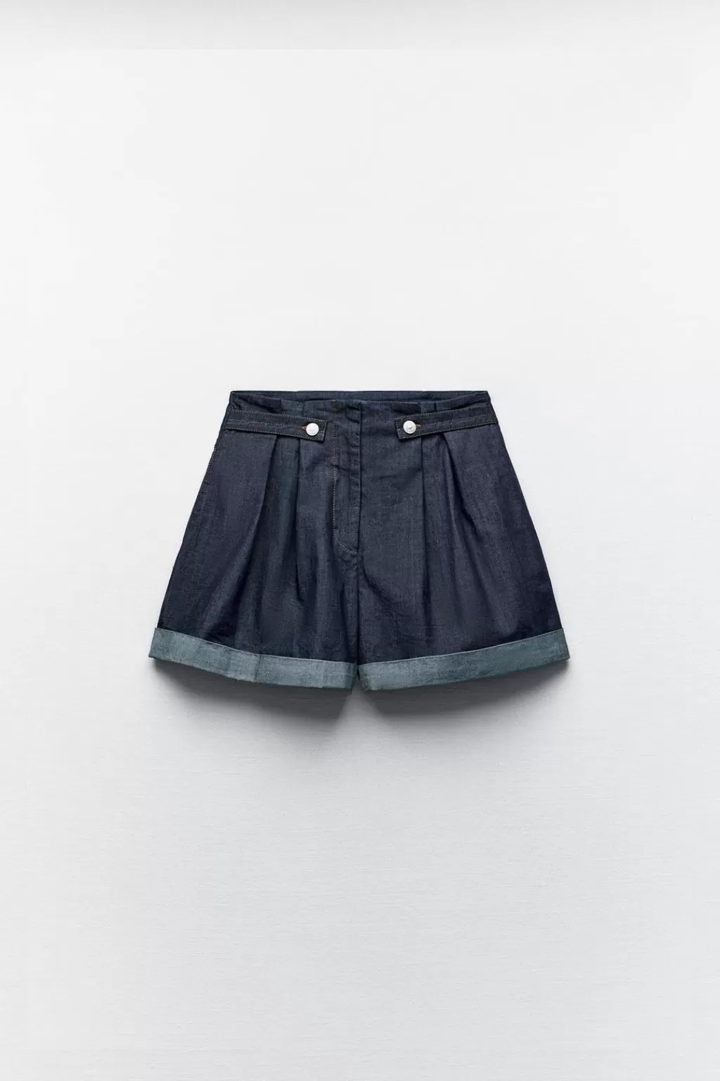 ZARA BERMUDA Z1975 PAPERBAG TRABILLAS CINTURA<Mujer Faldas / Shorts