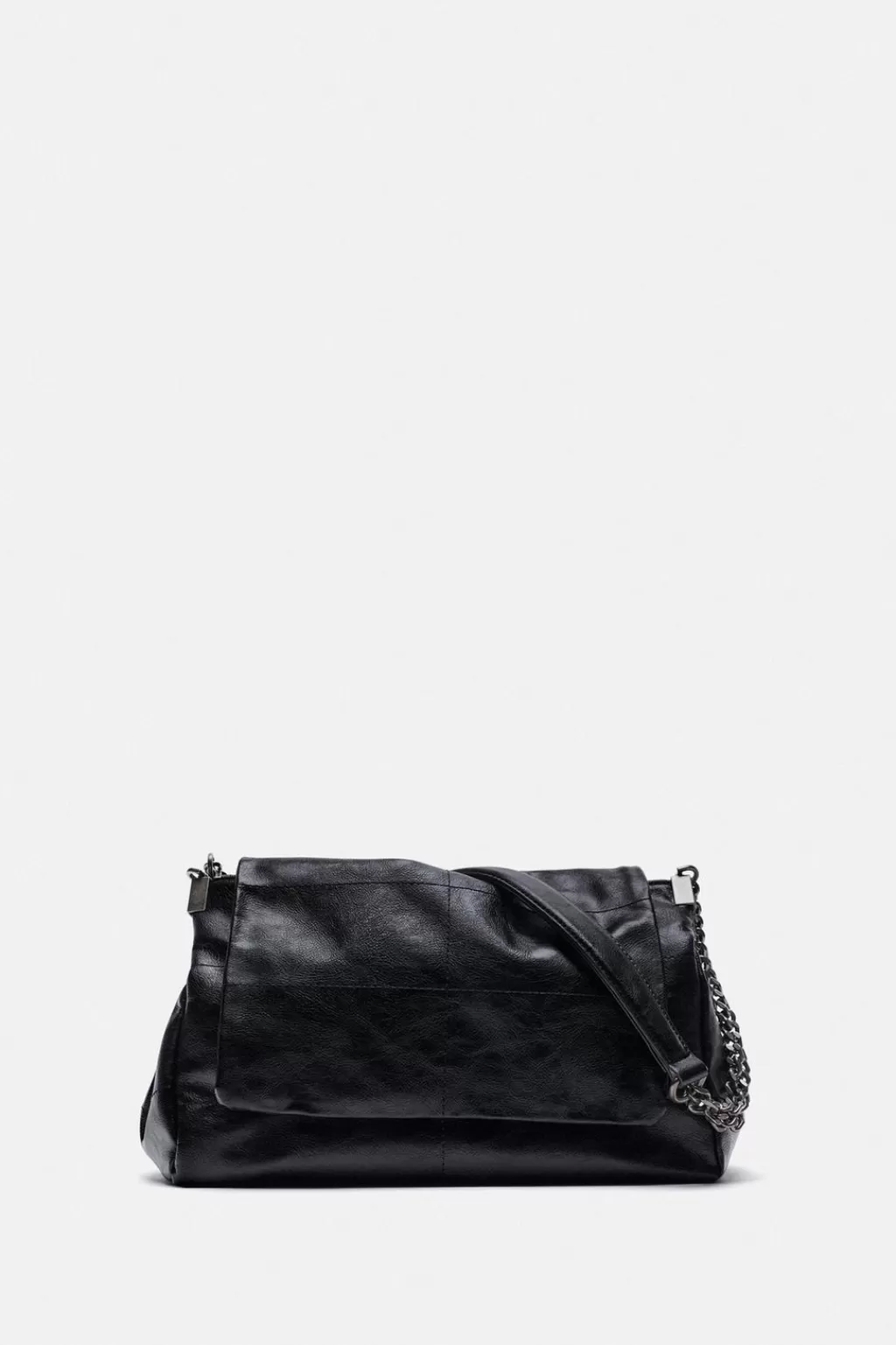 ZARA BOLSO DE HOMBRO SOLAPA ROCK<Mujer Bolsos