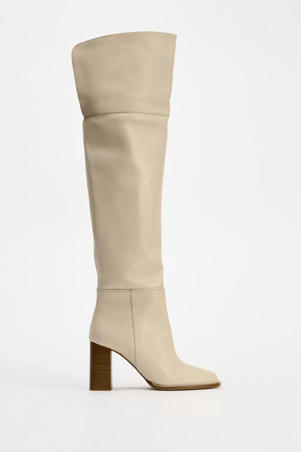 ZARA BOTA TACÓN XL PIEL<Mujer Zapatos