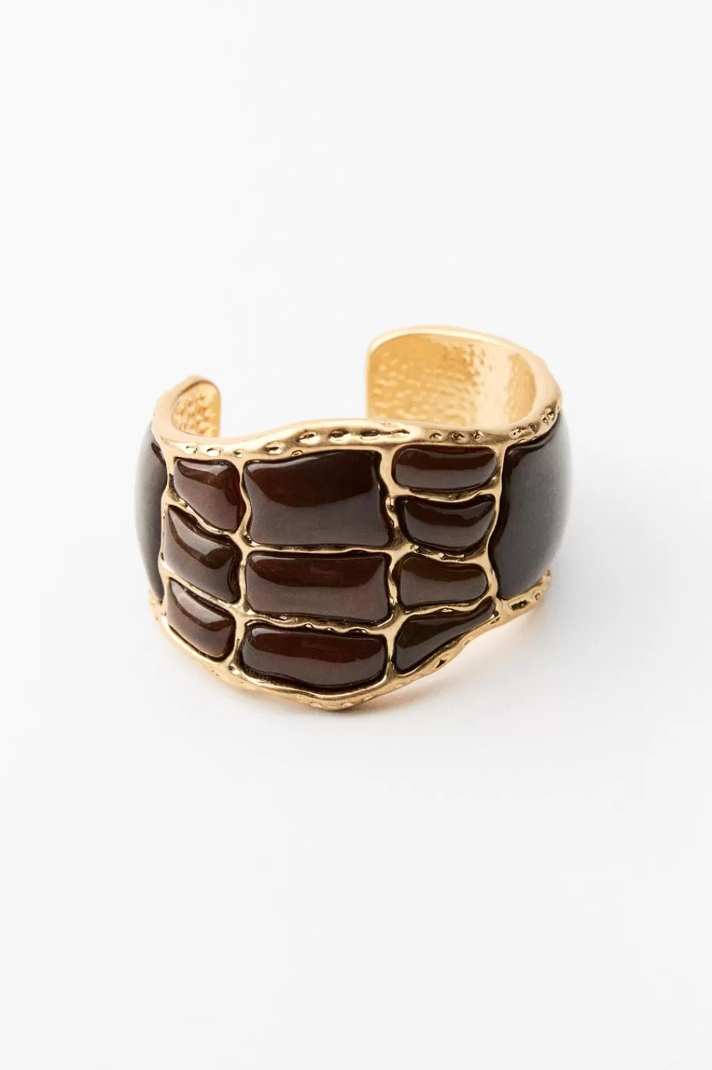 ZARA BRAZALETE METÁLICO PIEZAS CONTRASTE<Mujer Accesorios / Bisuteria