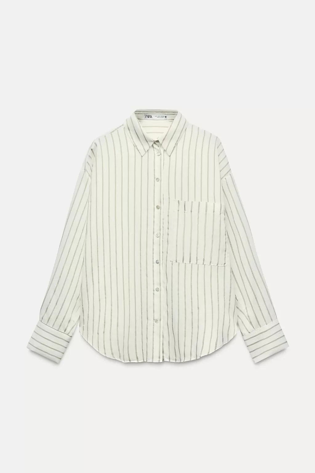 ZARA CAMISA FLUIDA RAYAS<Mujer Camisas / Blusas