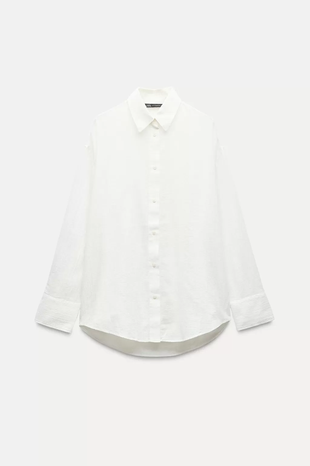 ZARA CAMISA OVERSIZE ALGODÓN GASA<Mujer Camisas / Blusas