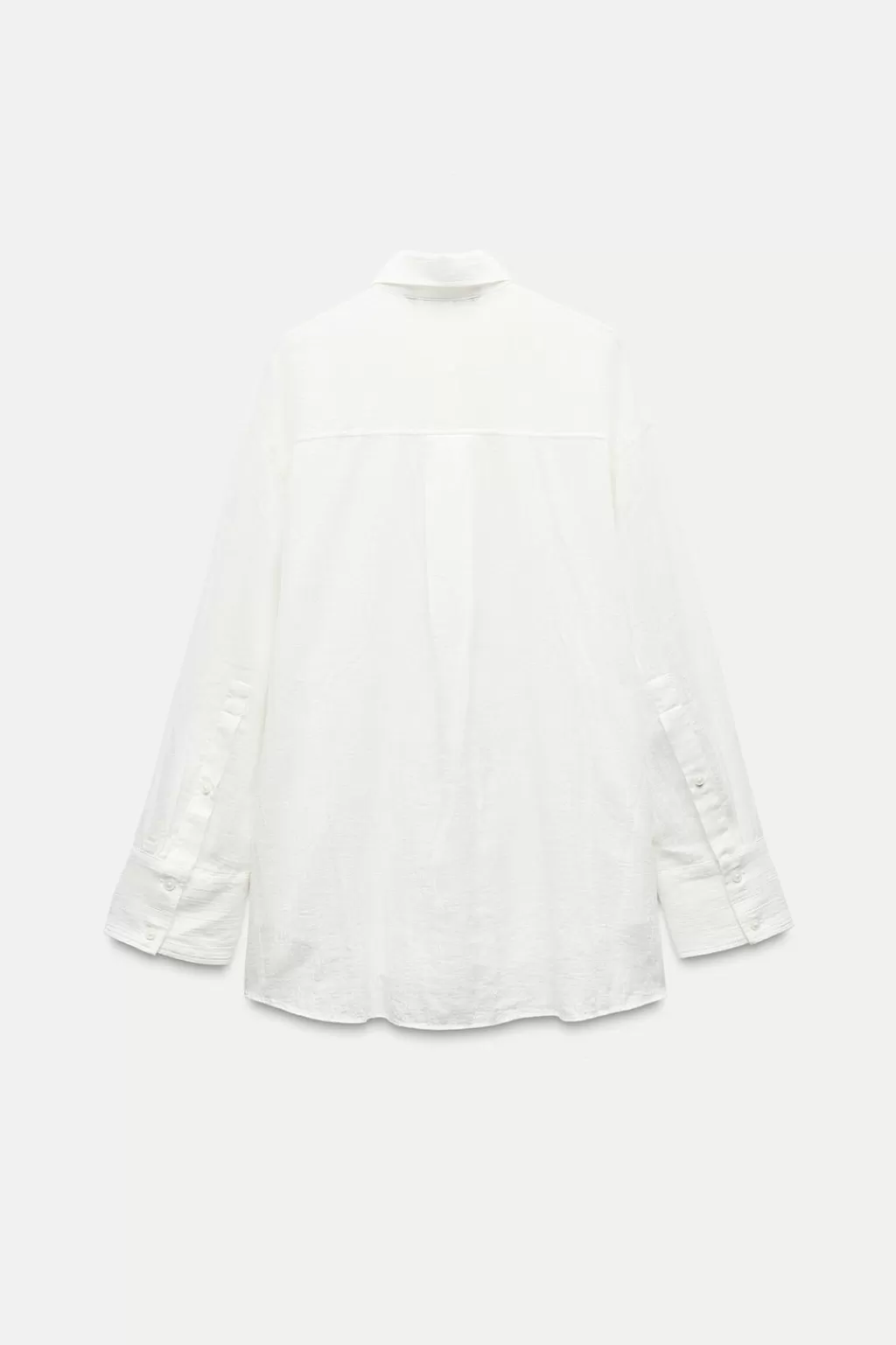 ZARA CAMISA OVERSIZE ALGODÓN GASA<Mujer Camisas / Blusas