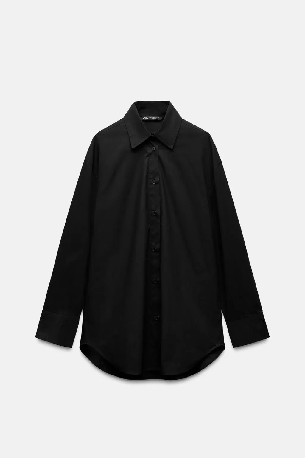 ZARA CAMISA OVERSIZE POPELÍN<Mujer Camisas / Blusas