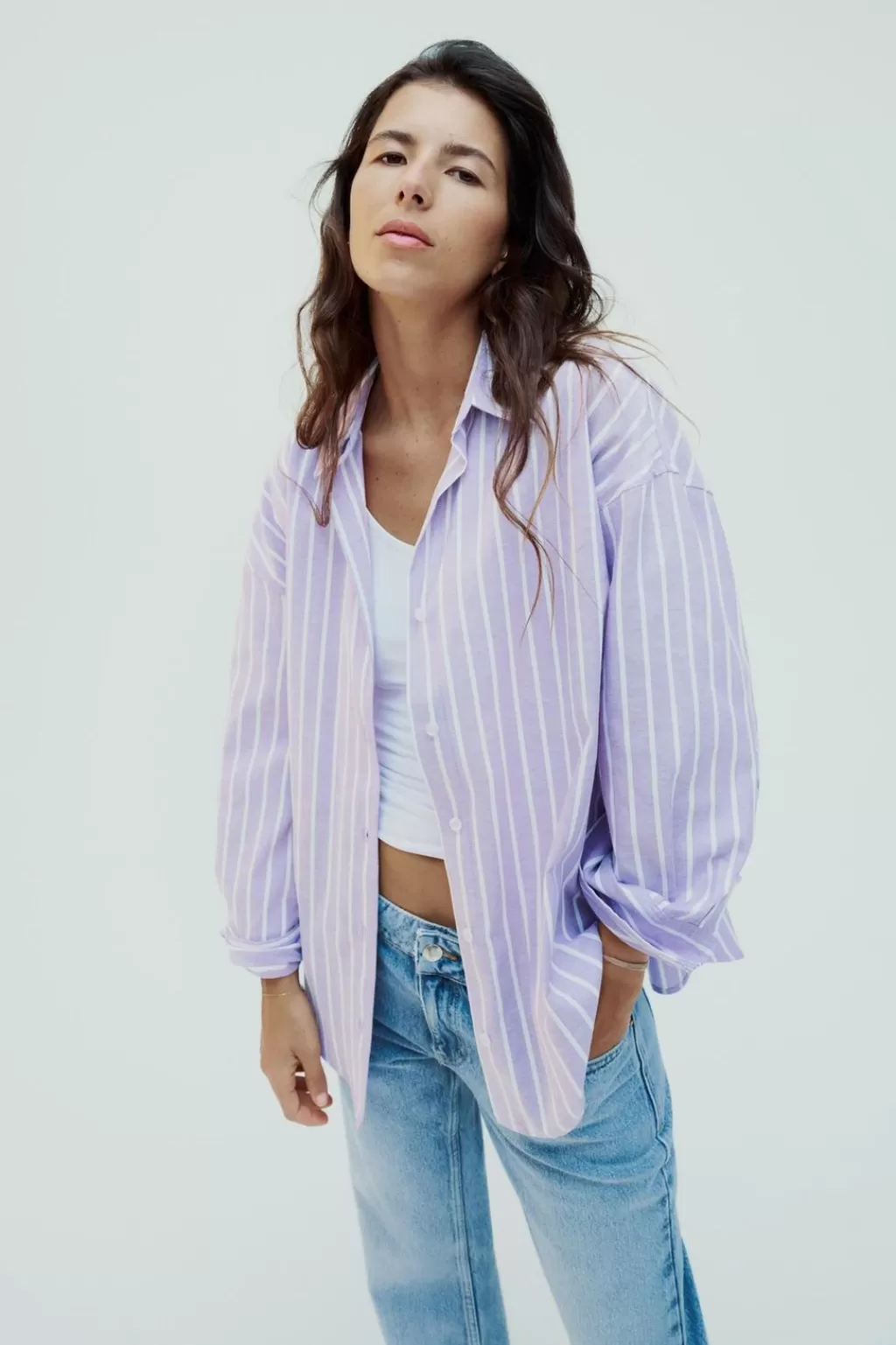 ZARA CAMISA OXFORD CON ALGODÓN<Mujer Camisas / Blusas